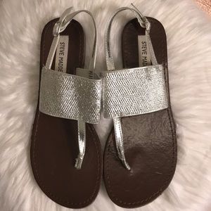 Steve Madden Silver Sandals